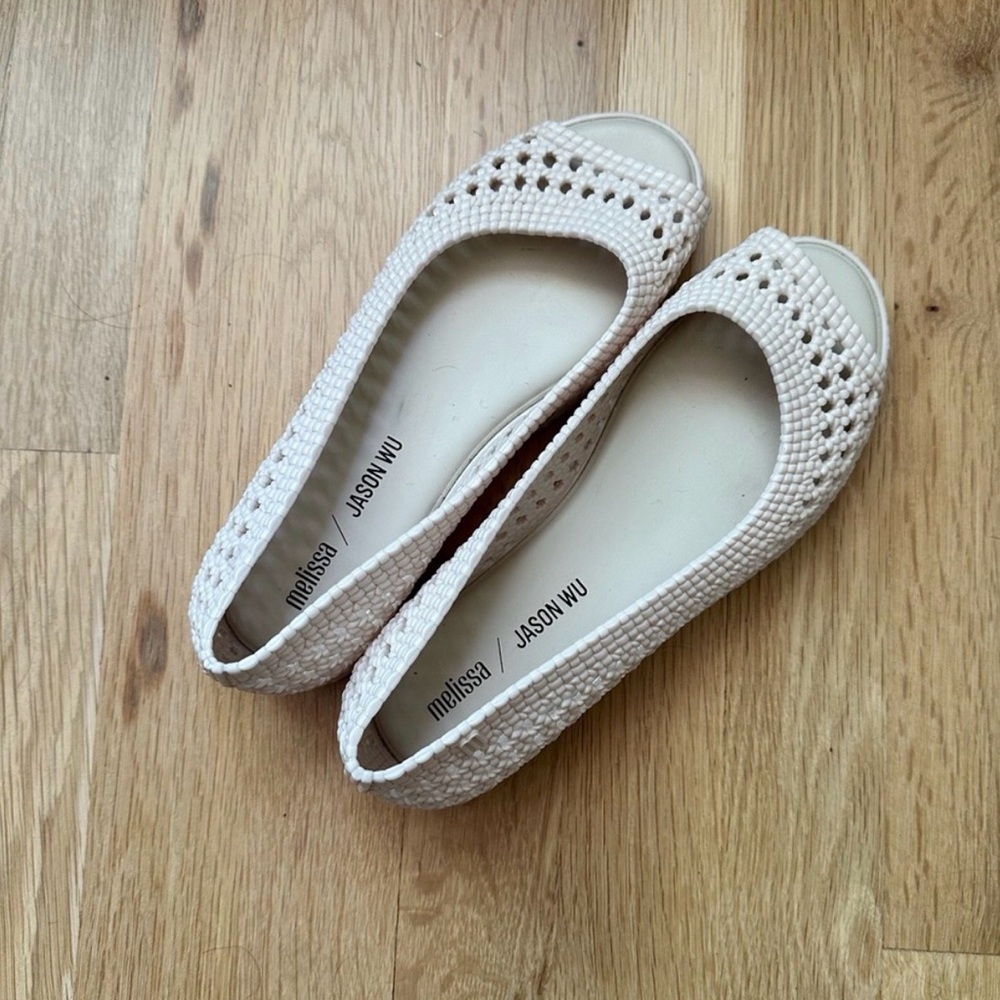melissa x Jason Wu peep toe jellies